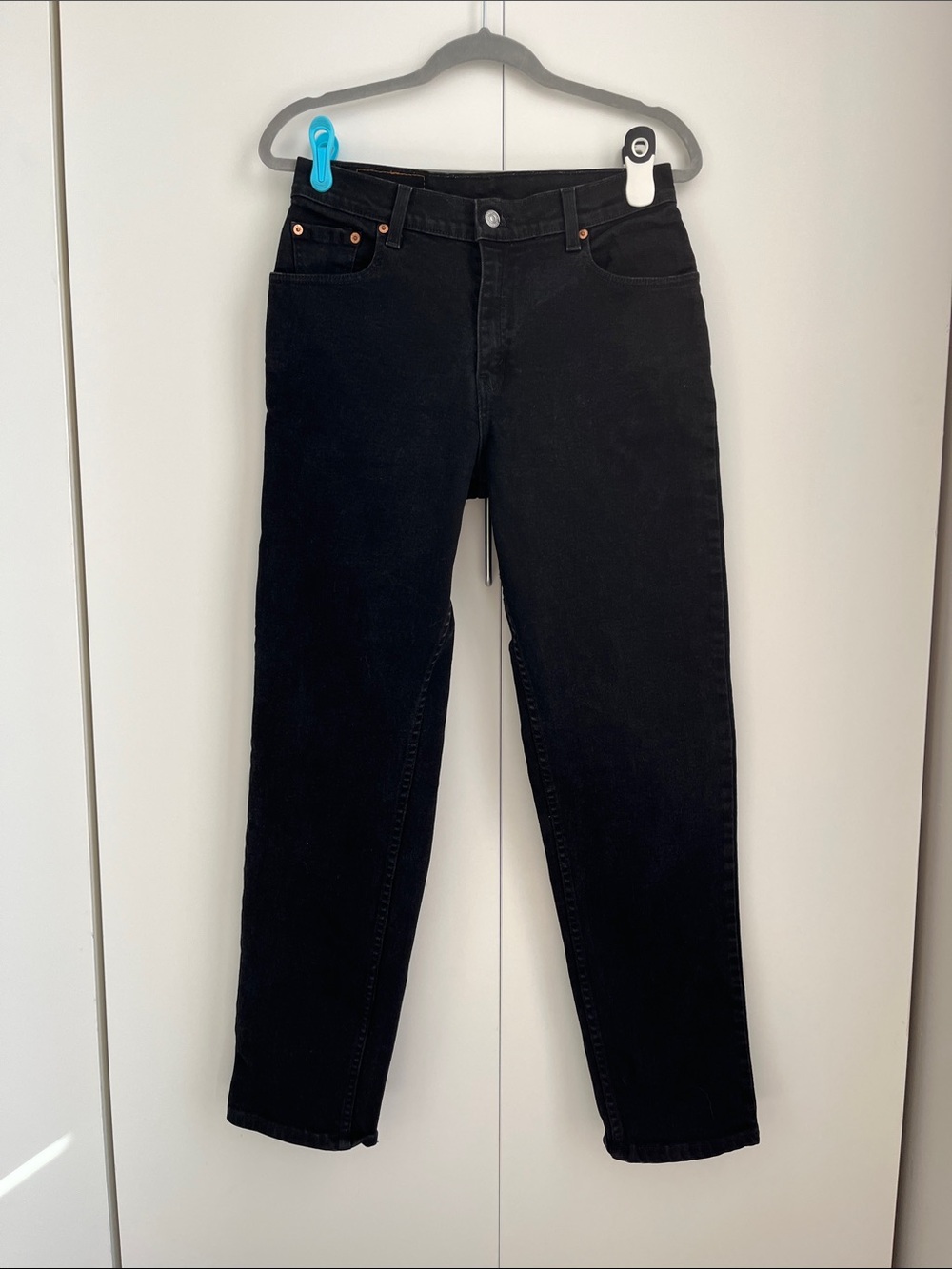 Levi's Black Straight Leg Jeans